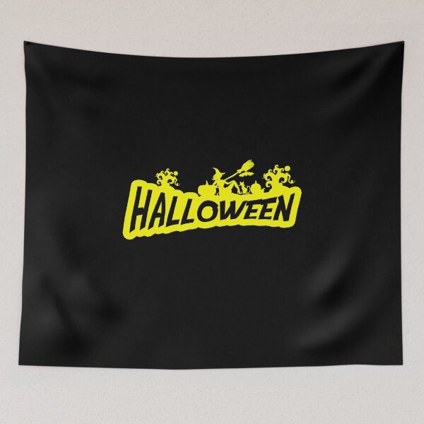 Item preview, Yellow Halloween Greeting Tag designed and sold by design2try.