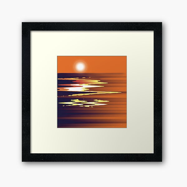 Planet Orange Framed Art Print