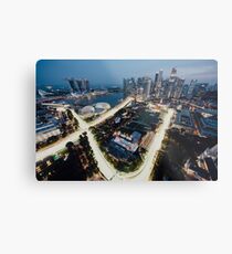 Singapore F1 Grand Prix Track Metal Print