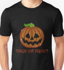 Pumpkin Printed Rhinestone Trick or Treat Jackolantern Tshirt Unisex T-Shirt