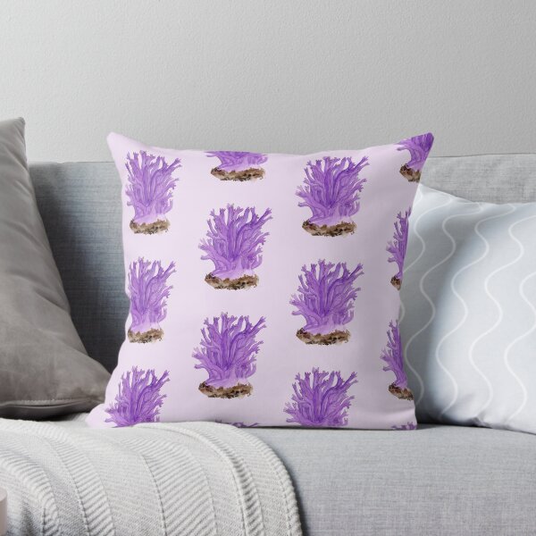 Ramaria fumigata by Kay Smith Throw Pillow