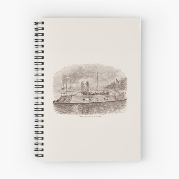 Item preview, Ironclad River Gunboat Engraving - Union Civil War designed and sold by warishellstore.