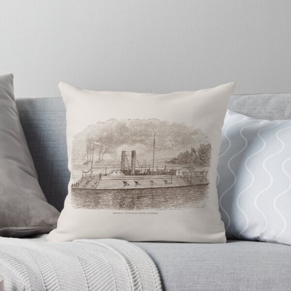 Item preview, Ironclad River Gunboat Engraving - Union Civil War designed and sold by warishellstore.