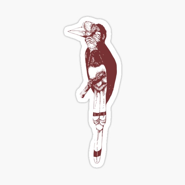 Helmeted Hornbill Sticker