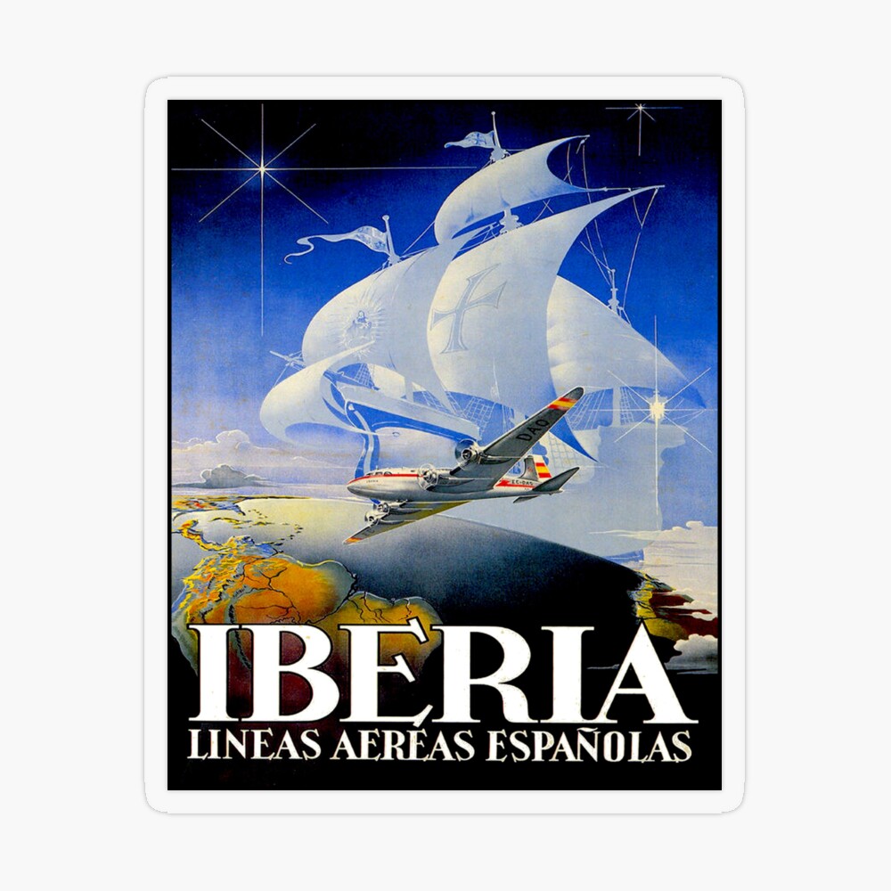 Usado - Poster Cartel - IBERIA - Flota Aviones 1978 - For