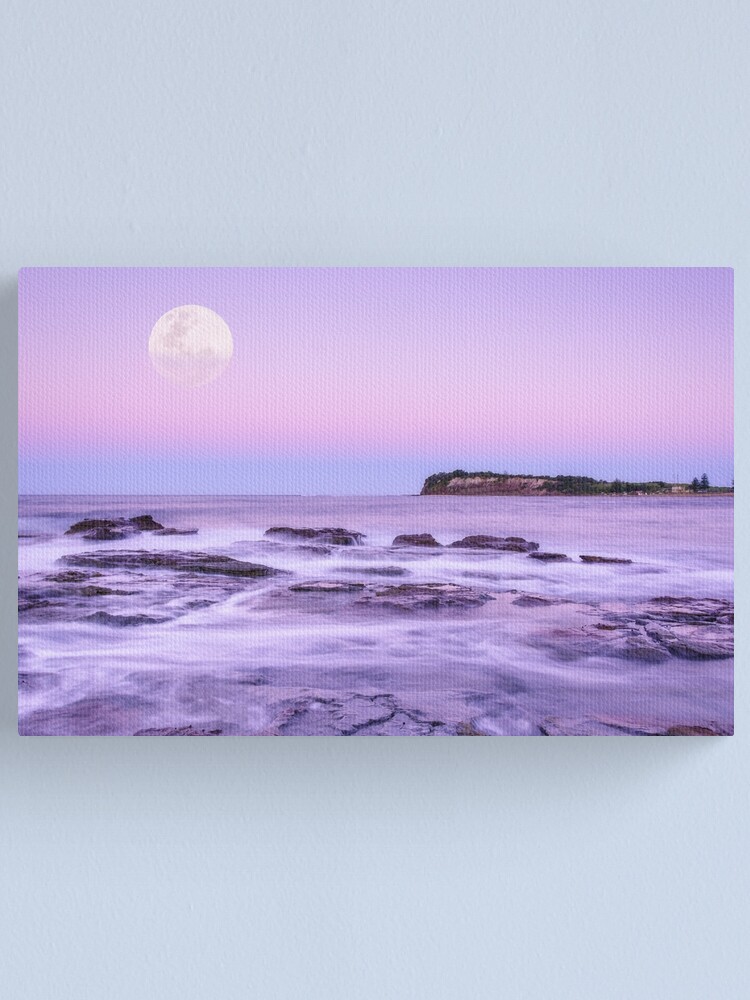 Alternate view of Long Reef Under Lilac Sky Canvas Print