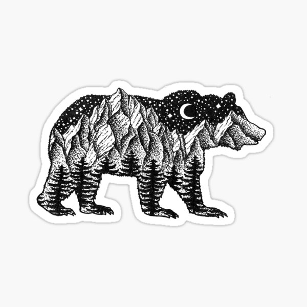 Mountain Bear Sticker