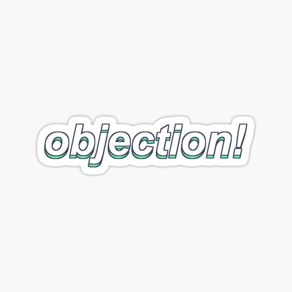 objection Sticker
