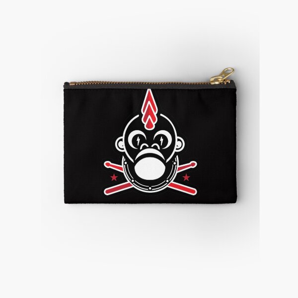 Item preview, Punk Monkey with Spike Mohawk Drumsticks Stars Lightning Bolt Eyes designed and sold by J Teachey.