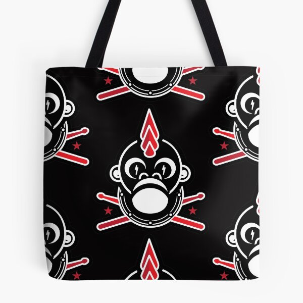 Item preview, Punk Monkey with Spike Mohawk Drumsticks Stars Lightning Bolt Eyes designed and sold by J Teachey.