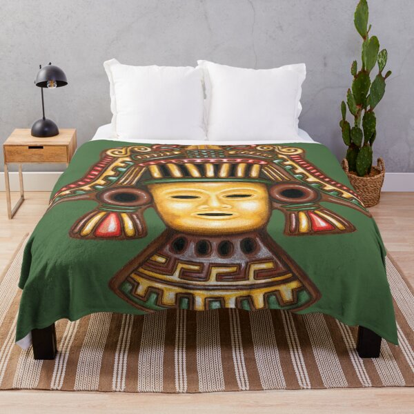 Item preview, Mayan Mask Painted in Acrylic designed and sold by Sharon Schwalbe.