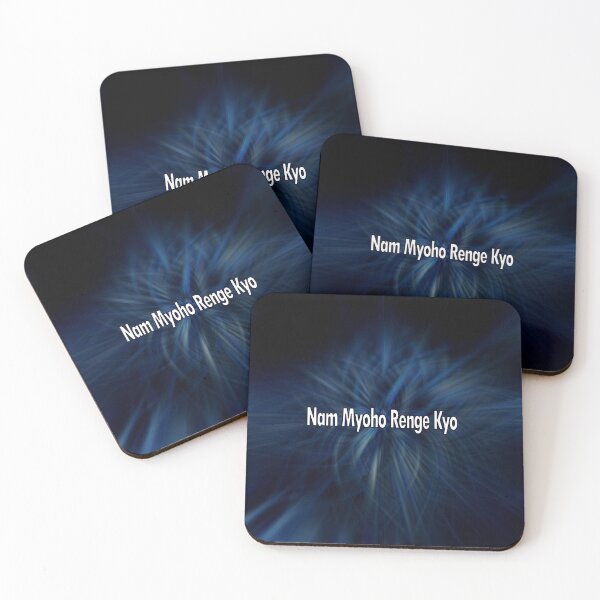 Item preview, Nam Myoho Renge Kyo Blue Abstract designed and sold by wordznart.