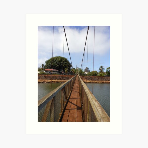 Item preview, maui, hawaii pedestrian foot bridge over river canal designed and sold by hbsr911.