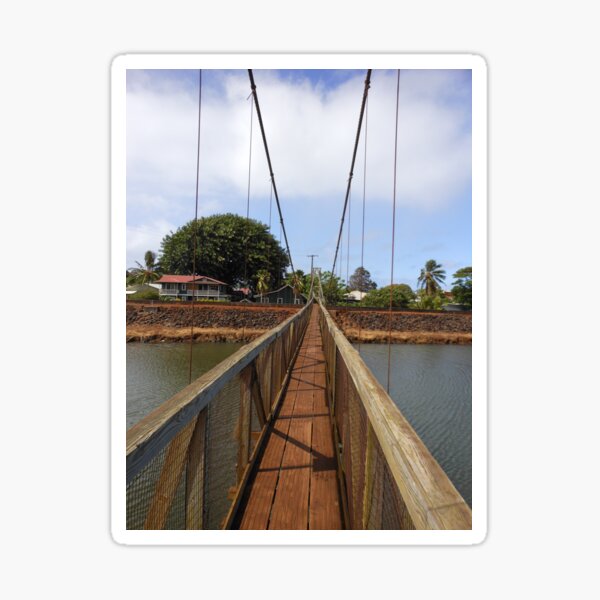 Item preview, maui, hawaii pedestrian foot bridge over river canal designed and sold by hbsr911.