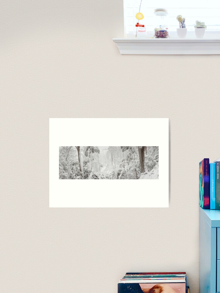 Thumbnail 1 of 3, Art Print, Snowy Trees, Alpine National Park, Victoria, Australia designed and sold by Michael Boniwell.