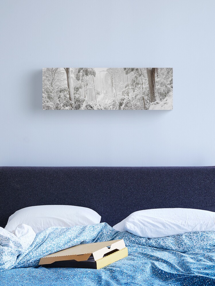 Thumbnail 1 of 3, Canvas Print, Snowy Trees, Alpine National Park, Victoria, Australia designed and sold by Michael Boniwell.