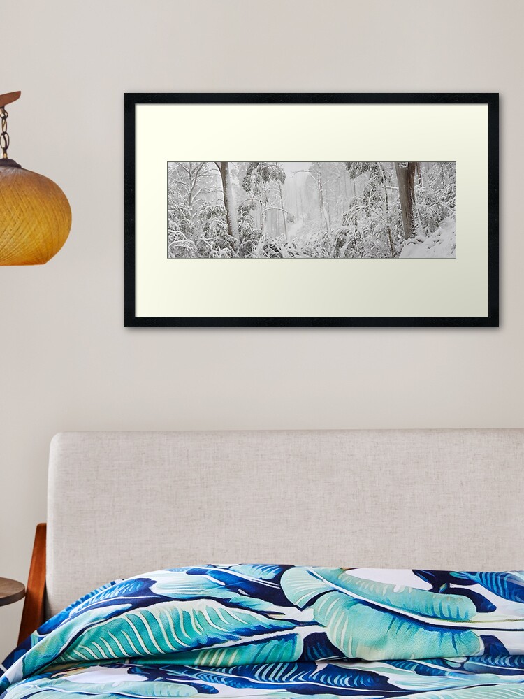 Thumbnail 1 of 7, Framed Art Print, Snowy Trees, Alpine National Park, Victoria, Australia designed and sold by Michael Boniwell.