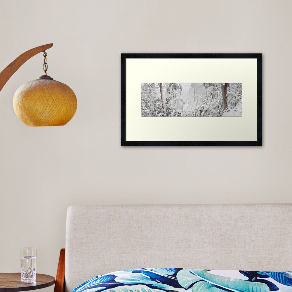 Snowy Trees, Alpine National Park, Victoria, Australia Framed Art Print