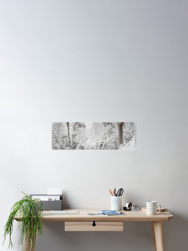 Thumbnail 1 of 3, Poster, Snowy Trees, Alpine National Park, Victoria, Australia designed and sold by Michael Boniwell.