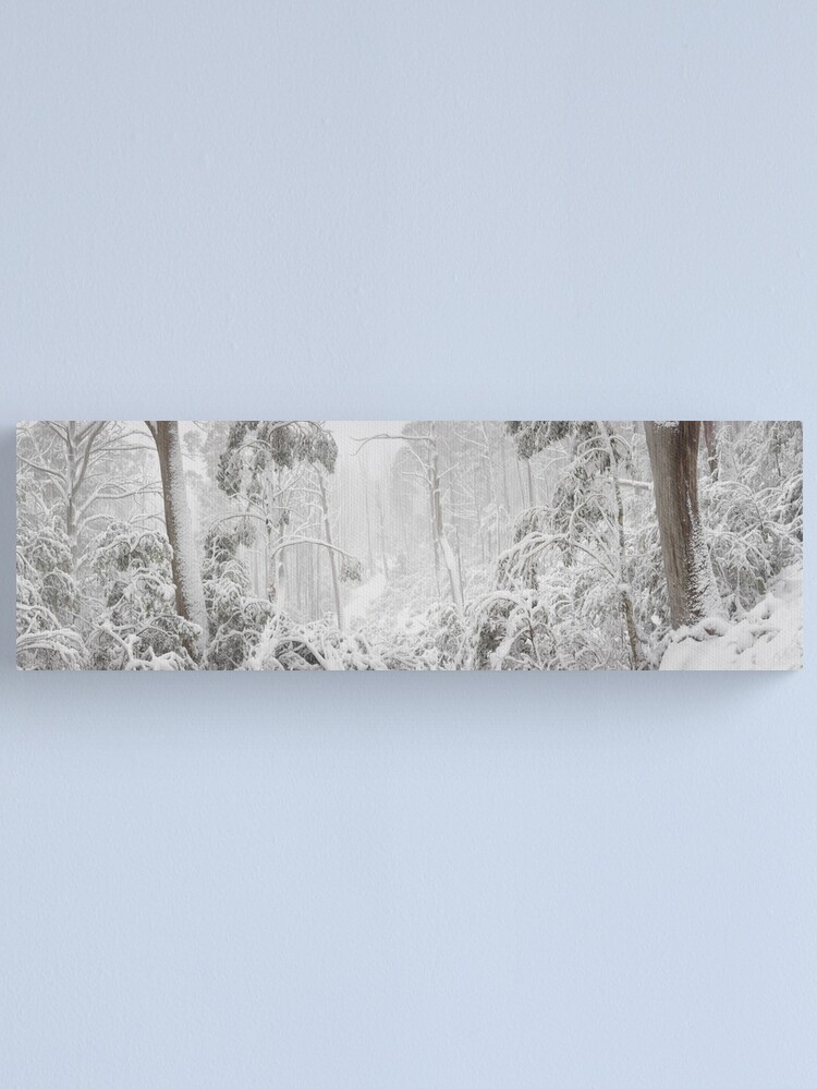 Thumbnail 2 of 3, Canvas Print, Snowy Trees, Alpine National Park, Victoria, Australia designed and sold by Michael Boniwell.