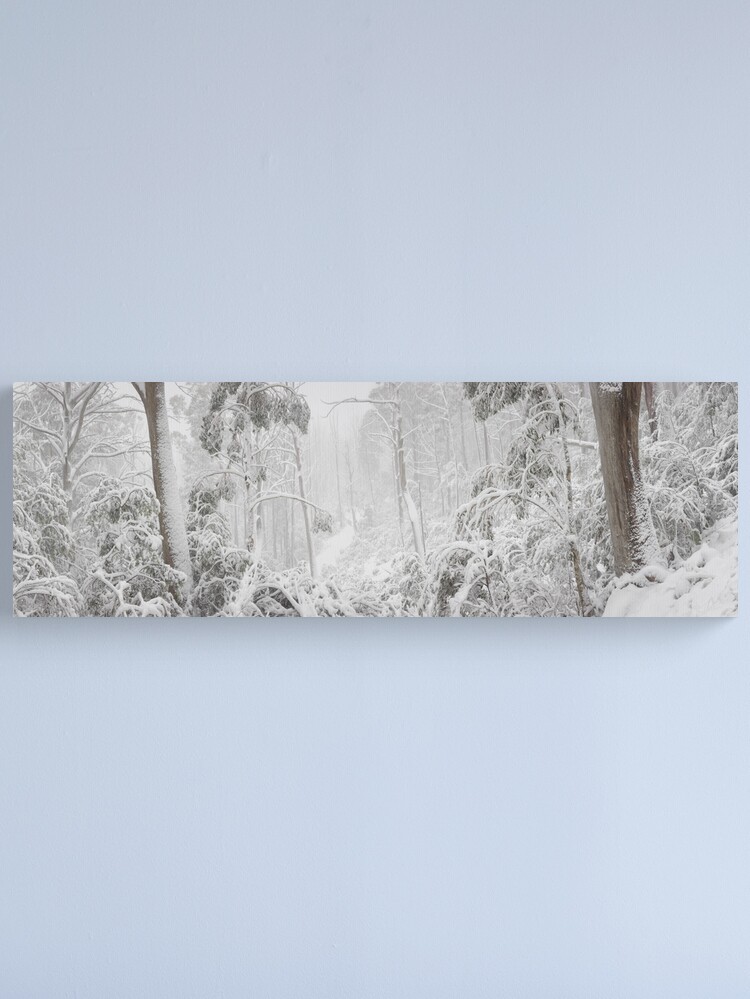 Thumbnail 2 of 3, Canvas Print, Snowy Trees, Alpine National Park, Victoria, Australia designed and sold by Michael Boniwell.