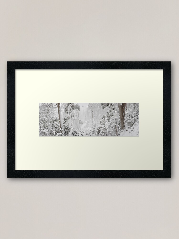 Thumbnail 2 of 7, Framed Art Print, Snowy Trees, Alpine National Park, Victoria, Australia designed and sold by Michael Boniwell.