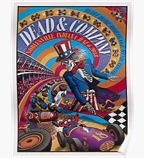 Artwork Poster Grateful Company Summer Noblesville indiana Dead 6 June 2018 Poster