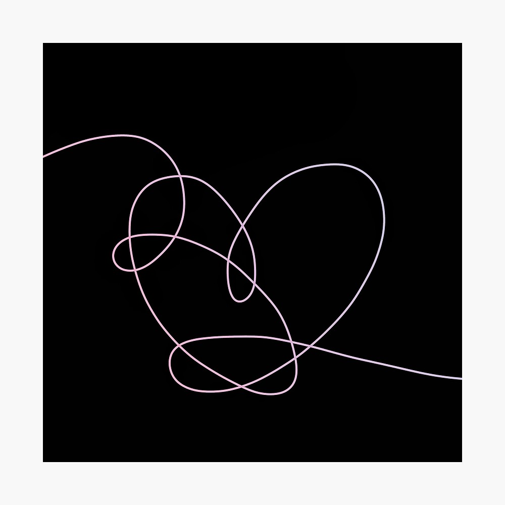 Bts Love Yourself Answer Flower Logo Design Poster By Clairskye Redbubble