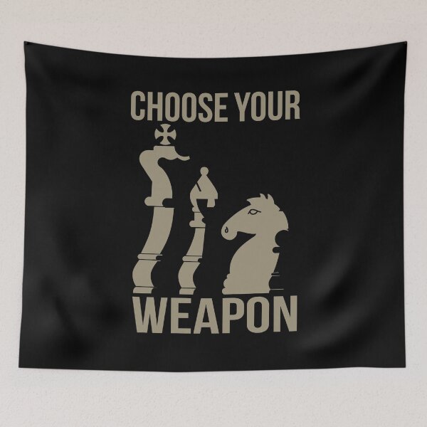 Item preview, Choose Your Weapon Chess designed and sold by overstyle.
