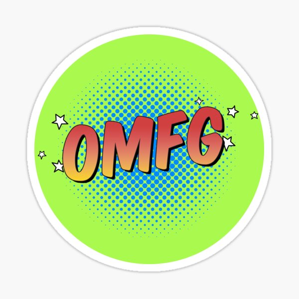 OMFG From Avatars Vs Autocorrect Funny Humorous Gag Viral Video Merch Tee Shirt Mug Sticker