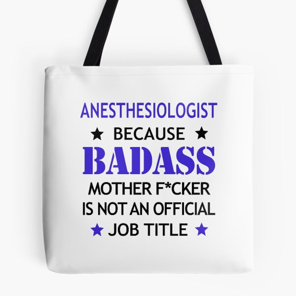 Item preview, Anesthesiologist Badass Mother F*cker Funny Birthday Christmas Gift designed and sold by smily-tees.