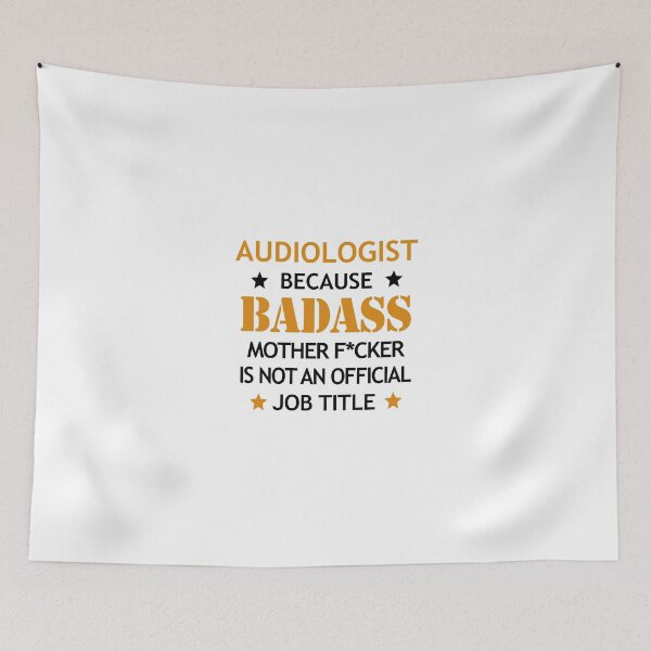 Item preview, Audiologist Badass Mother F*cker Funny Birthday Christmas Gift designed and sold by smily-tees.