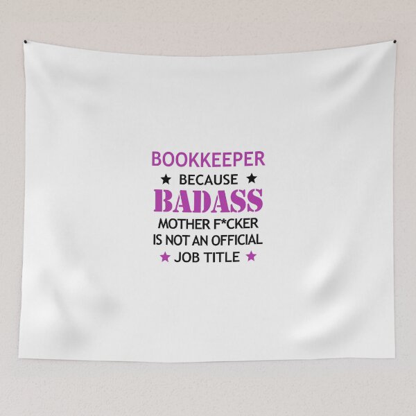 Item preview, Bookkeeper Badass Mother F*cker Funny Birthday Christmas Gift designed and sold by smily-tees.