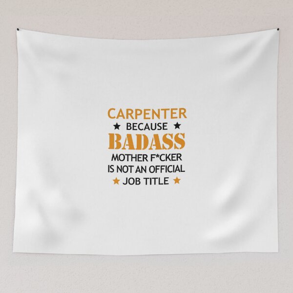Item preview, Carpenter Badass Mother F*cker Funny Birthday Christmas Gift designed and sold by smily-tees.