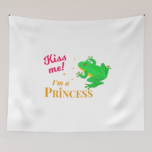 Item preview, Kiss me! I am a princess designed and sold by MarlowLoom.