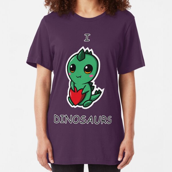 Chibi Dinosaur 1.1 Slim Fit T-Shirt
