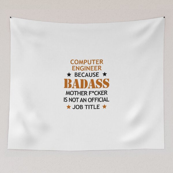 Item preview, Computer Engineer Badass Mother F*cker Funny Birthday Christmas designed and sold by smily-tees.