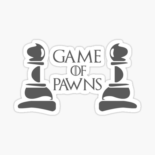 Game Of Pawns Chess Sticker
