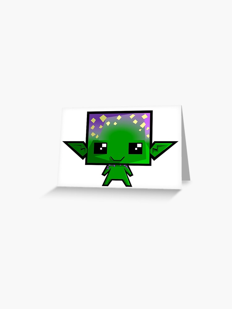 Alien Kawaii Greeting Card By Lefad Redbubble - alien kawaii roblox