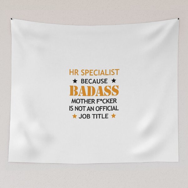 Item preview, HR Specialist Badass Mother F*cker Funny Birthday Christmas designed and sold by smily-tees.