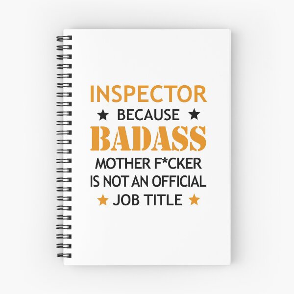 Item preview, Inspector Badass Mother F*cker Funny Birthday Christmas Gift designed and sold by smily-tees.