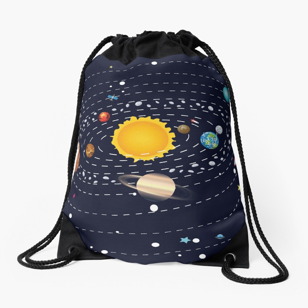 Planets of Solar System Drawstring Bag