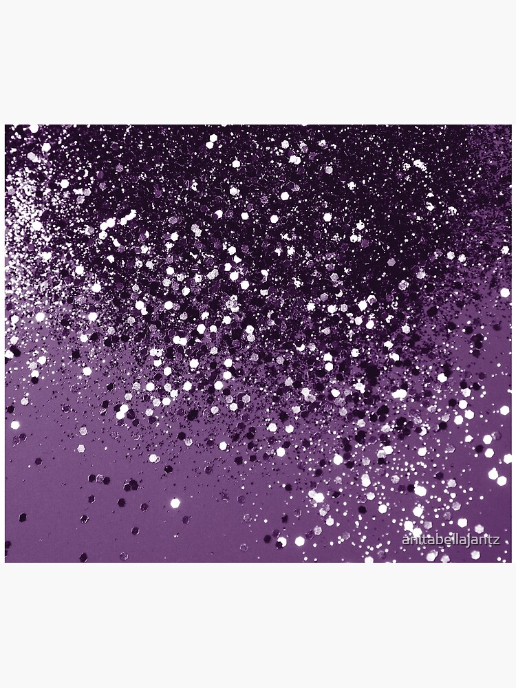 PURPLE Glitter Dream #1 (Faux Glitter) #shiny #decor #art by anitabellajantz