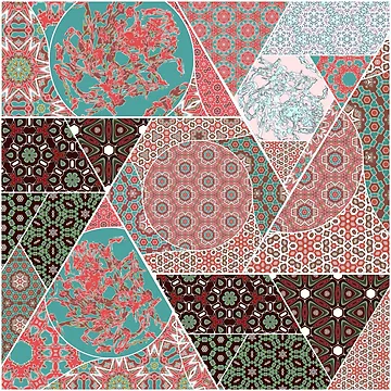 Artwork thumbnail, fall patchwork pattern by ackelly4