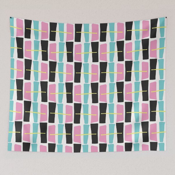 Item preview, Memphis Style Geometric Abstract Seamless Drawn Pop Art designed and sold by Limolida.