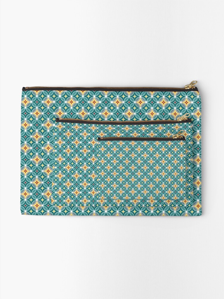 Alternate view of Little Twinks in Green and Yellow Zipper Pouch