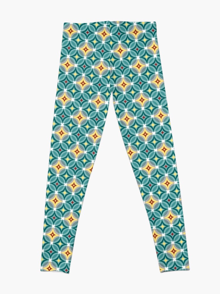 Alternate view of Little Twinks in Green and Yellow Leggings