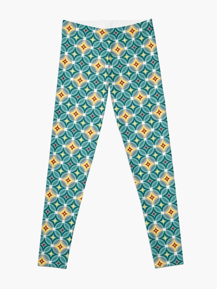 Alternate view of Little Twinks in Green and Yellow Leggings