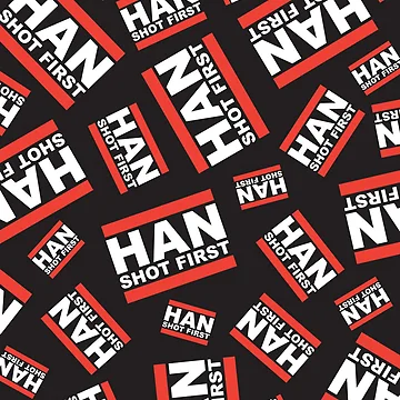 Artwork thumbnail, Han Shot First Pattern by MurphyCreative