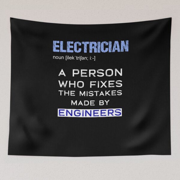 Item preview, Electrician Sarcasm Electricity Engineer Funny designed and sold by Basti09.